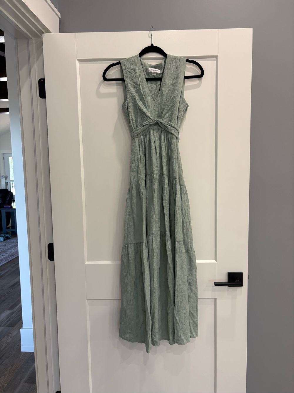 NWOT Sage Green Calvin Klein Maxi Dress